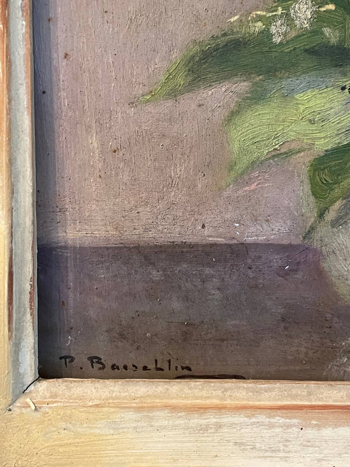 Charming old painting: Bouquet of lily of the valley