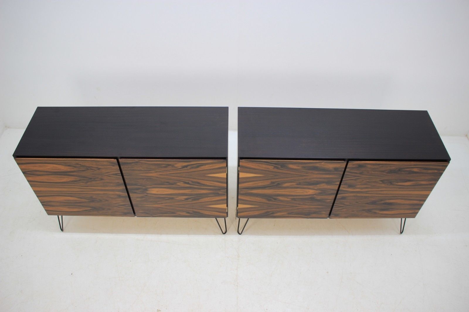 Pair of credenzas Scandinavian 60s mahogany and Rosewood