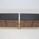 Pair of credenzas Scandinavian 60s mahogany and Rosewood