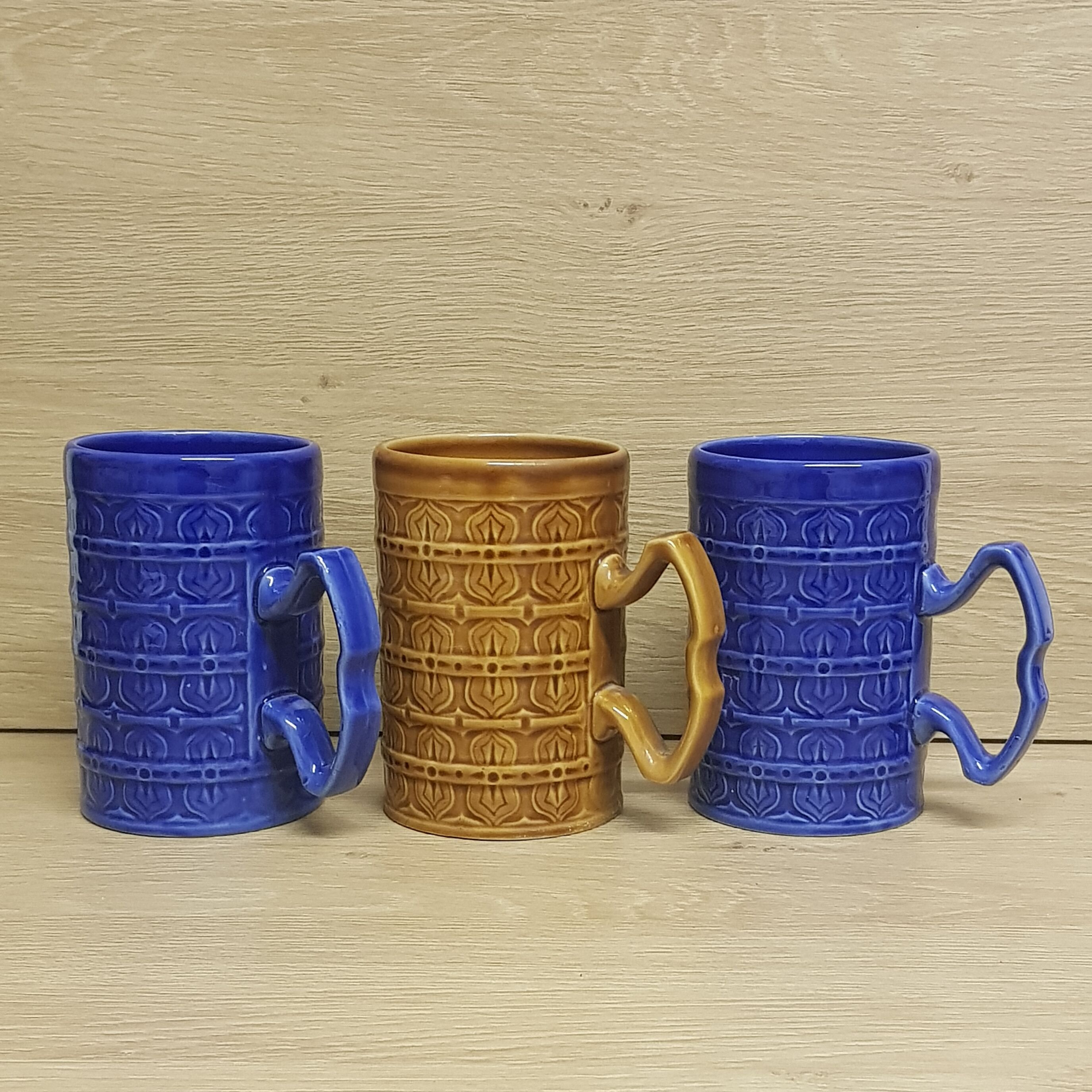 Large 70's English mugs