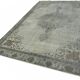 Overdyed Wool Vintage Handmade Carved Rug 169 cm x 288 cm