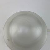 White clear glass peill and putzler mushroom table lamp