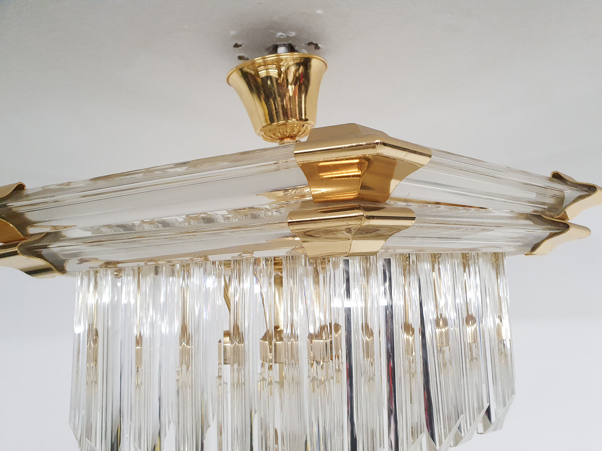 Small chandelier attrb to Bakalowits and Sohne, Austria 1980's