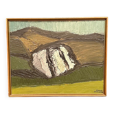 Original Swedish Oil On Panel – “Abstract Landscape” By Thage Carlson – Signed – Vintage & Framed