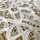 White cotton tablecloth with openwork embroidery 160X170 cm