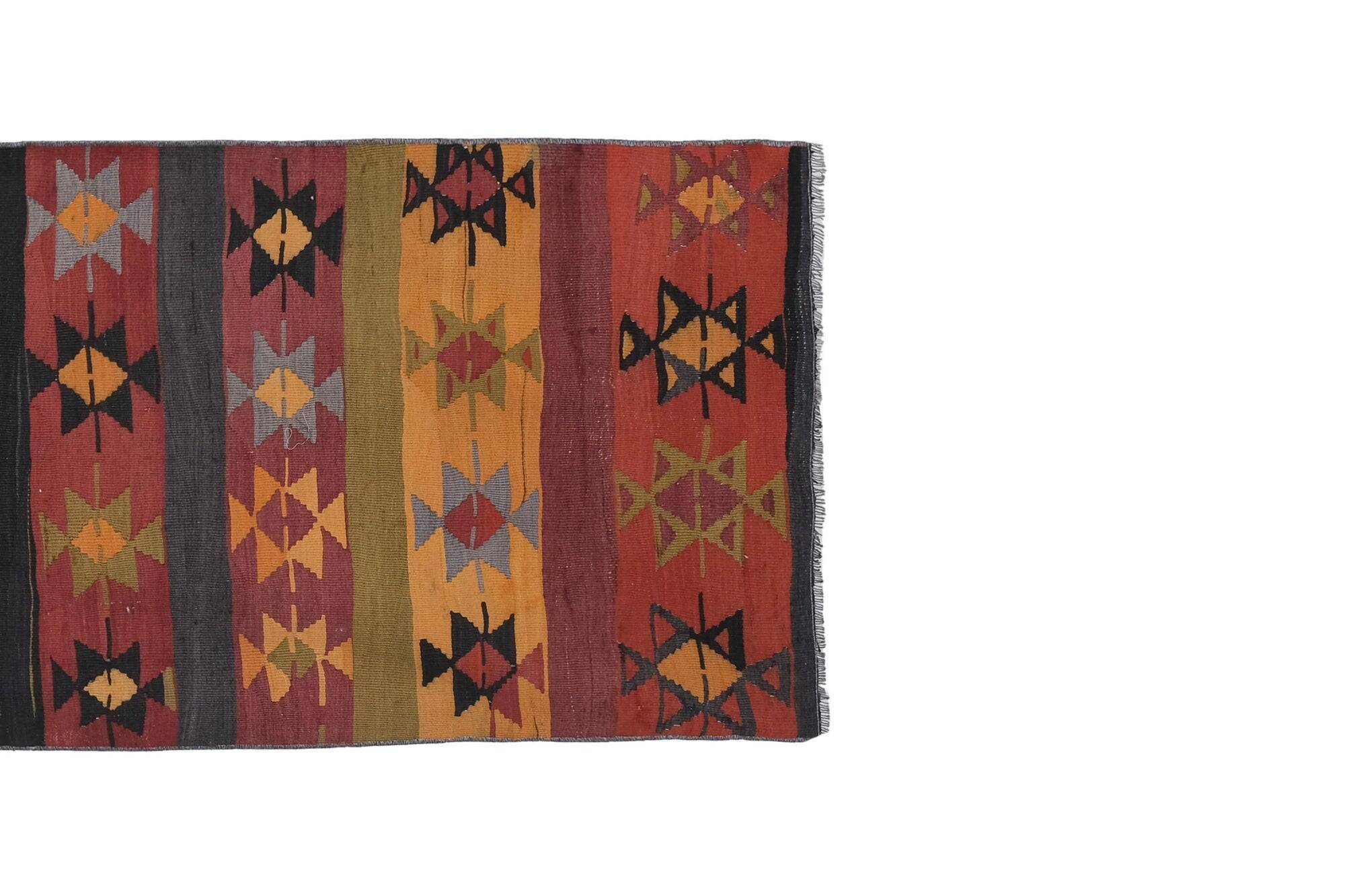 Vintage Turkish hallway rug 92x287 cm