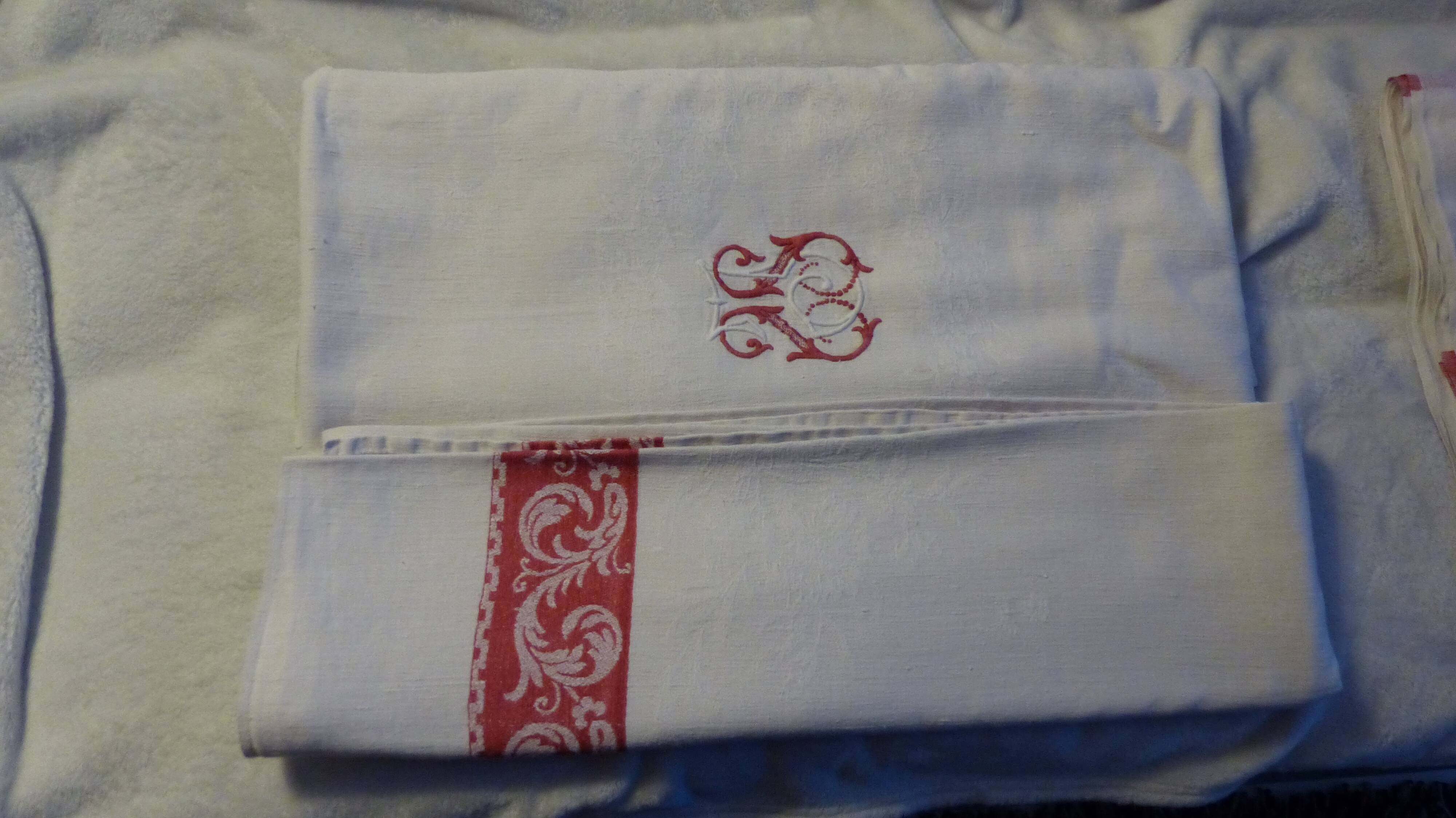 Tablecloth and towels