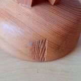 Scandinavian wooden flower lamp 1970