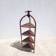 Old shelf unit for plates or plant holders