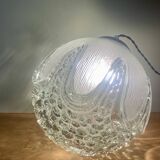 Baladeuse globe vintage en verre XL