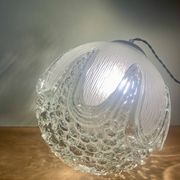Baladeuse globe vintage en verre XL