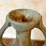 Pair of Gilbert Métenier ceramic amphora-shaped vases