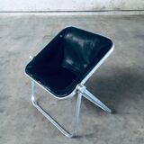 Plona Leather Side Chair by Giancarlo Piretti for Castelli, 1970s