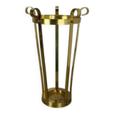 Porte-parapluies en laiton de style Hollywood Regency, Italie, années 1970