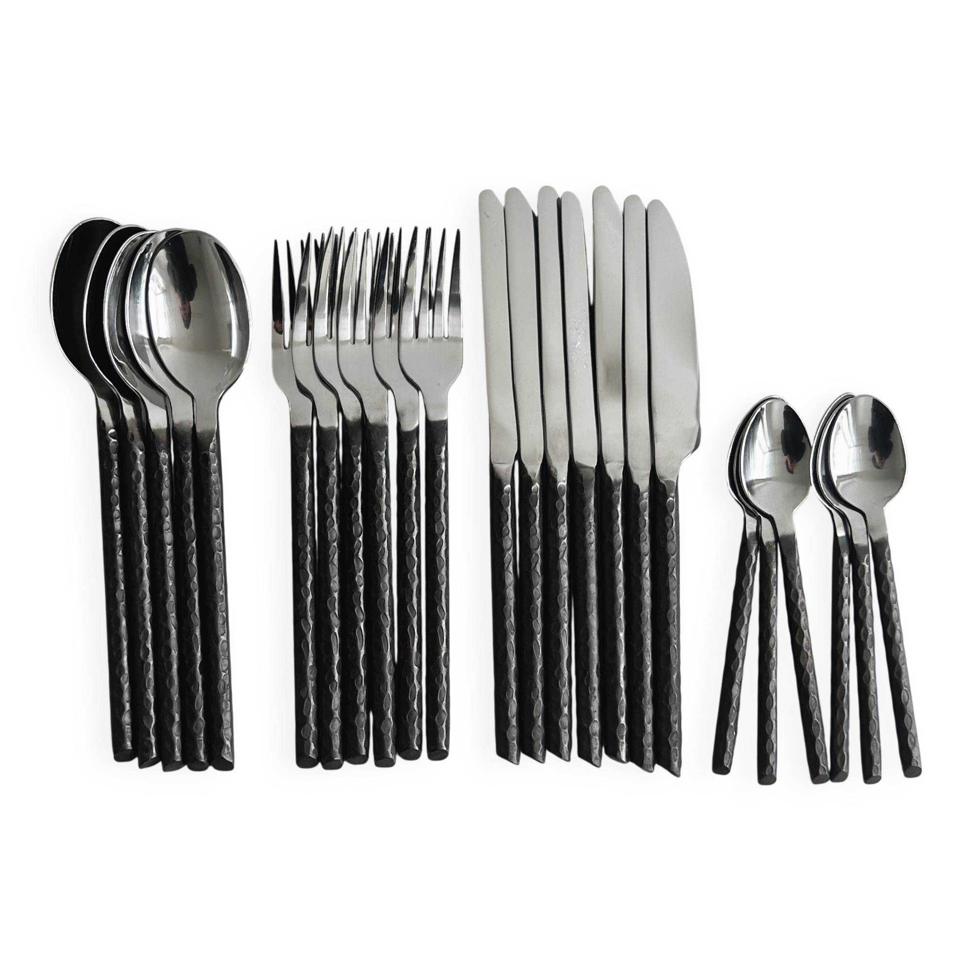 wrought metal cutlery set