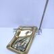 Porte stylo bronze verre design sculptural