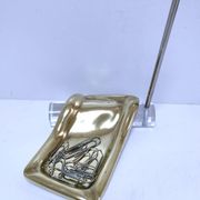 Bronze glass pen holder sculptural design