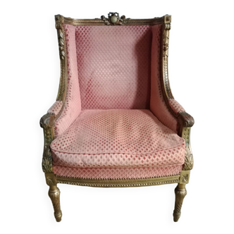 Bergère ancienne de style Louis XVI