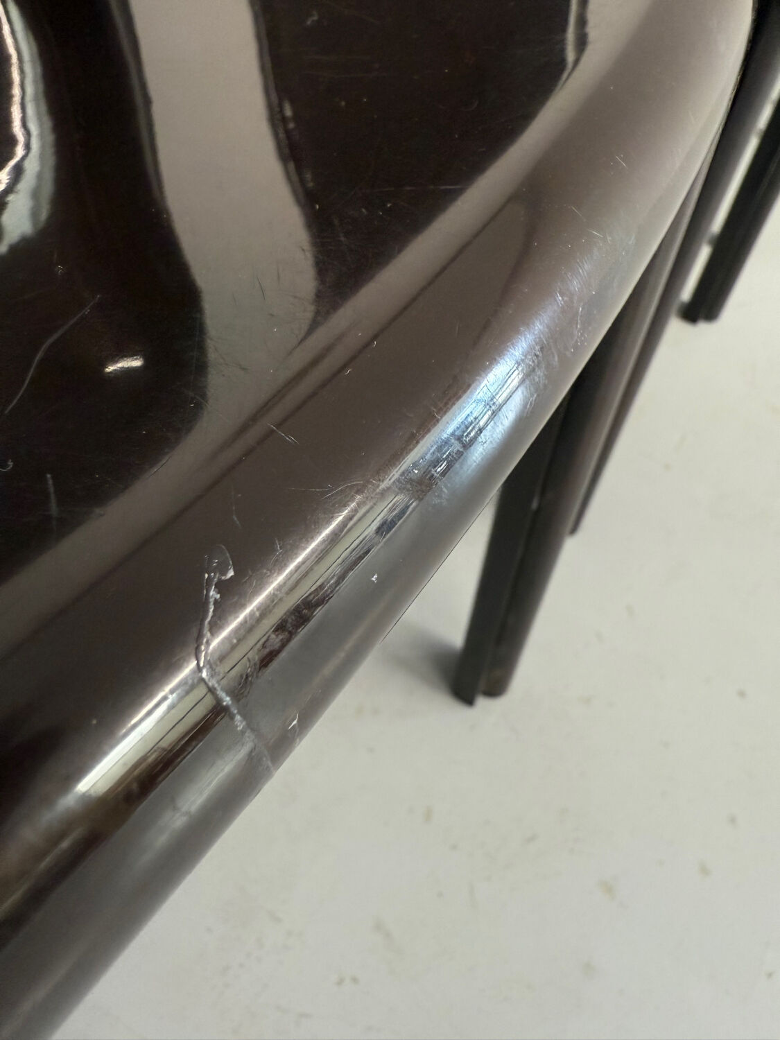 Set of 5 Selene plastic chairs designed by Vico Magistretti Artemide