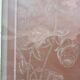 Engraved glass door, late 19th century.
