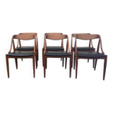 Lot 6 Scandinavian Teak chairs by Johannes Andersen Samcom Circa 1960