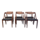 Lot 6 Scandinavian Teak chairs by Johannes Andersen Samcom Circa 1960