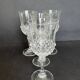 4 crystal wine glasses