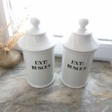 Porcelain medicine jars