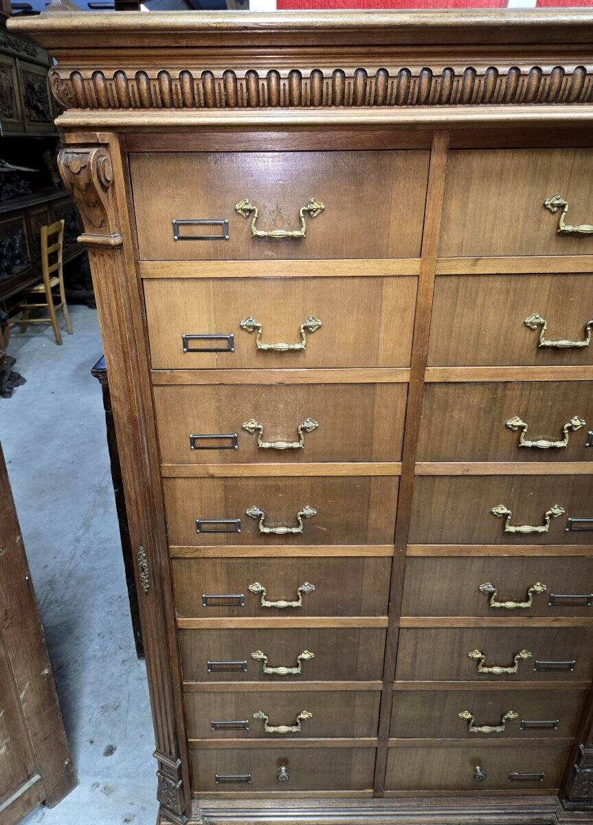 Antique solid wood workshop furniture in Renaissance style.