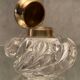 Encrier cristal taillé monture laiton ou bronze Baccarat Saint Louis XIXe