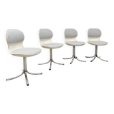 Chaises de bureau de salle à manger vintage space age