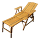 Folding rattan chaise longue 1900