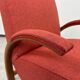 Red Art Deco lounge chairs
