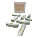Set of 12 Raynaud porcelain cutlery rests Christian Tortu collection