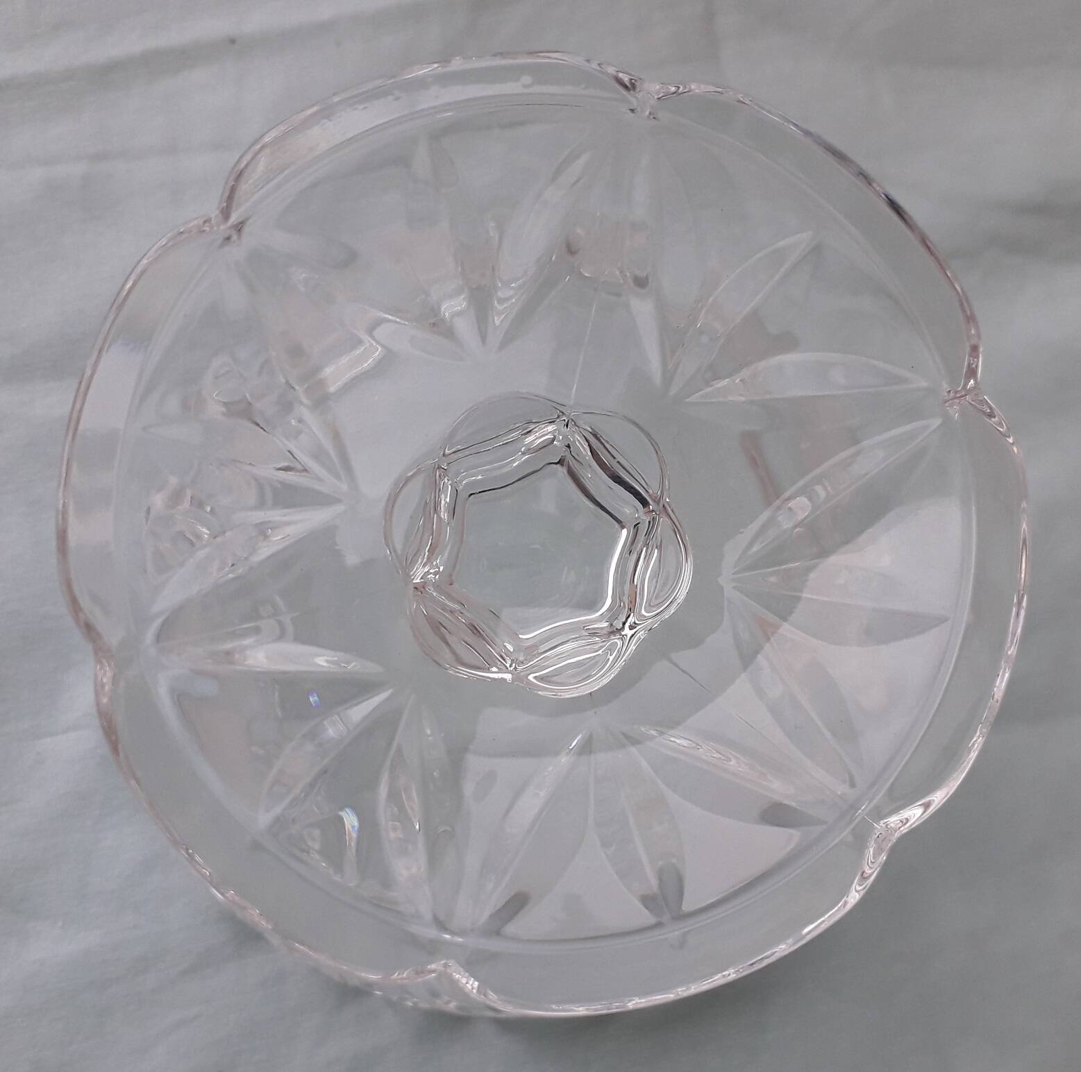 6 crystal dessert bowls