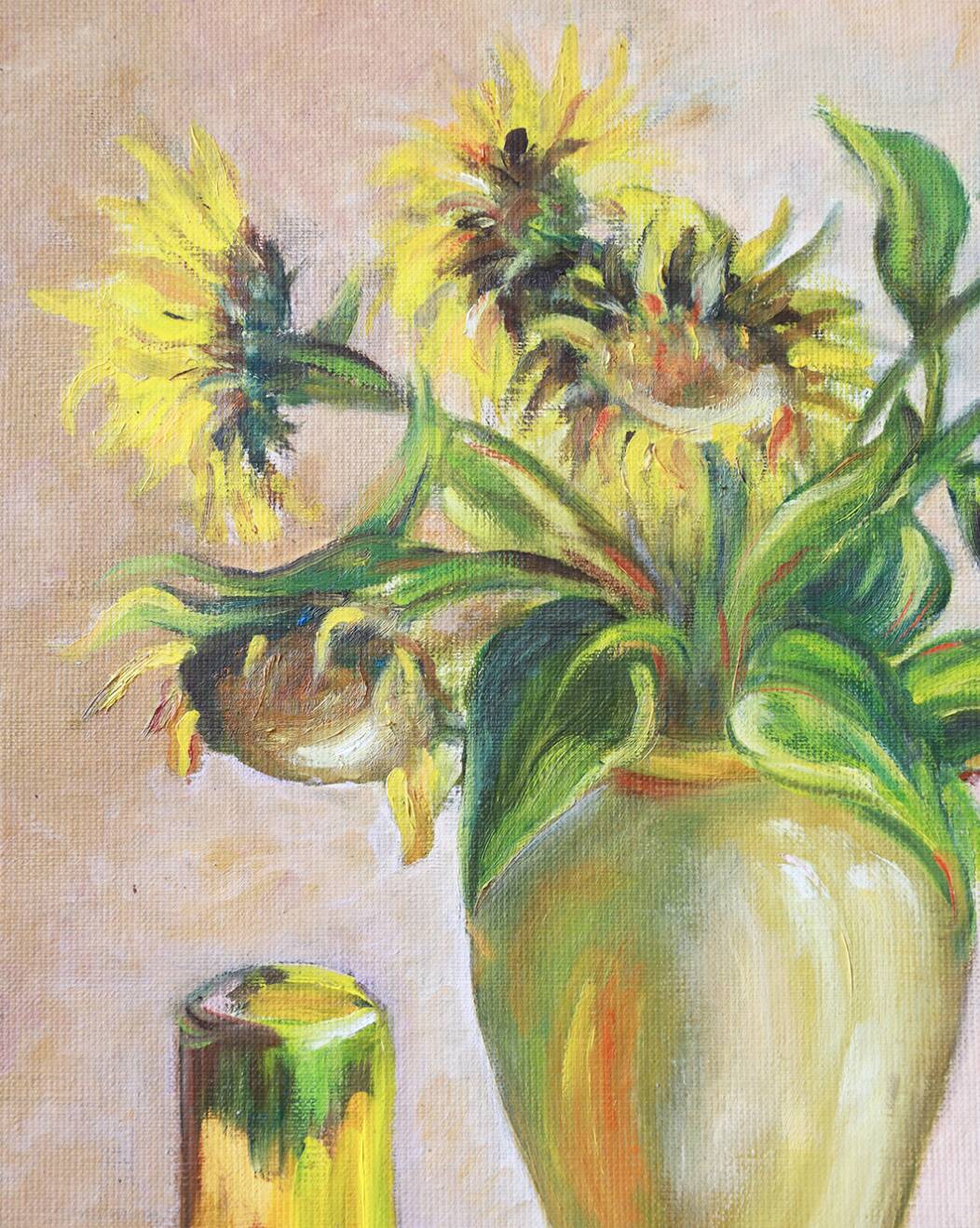 nature morte bouquet de tournesols