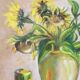 nature morte bouquet de tournesols