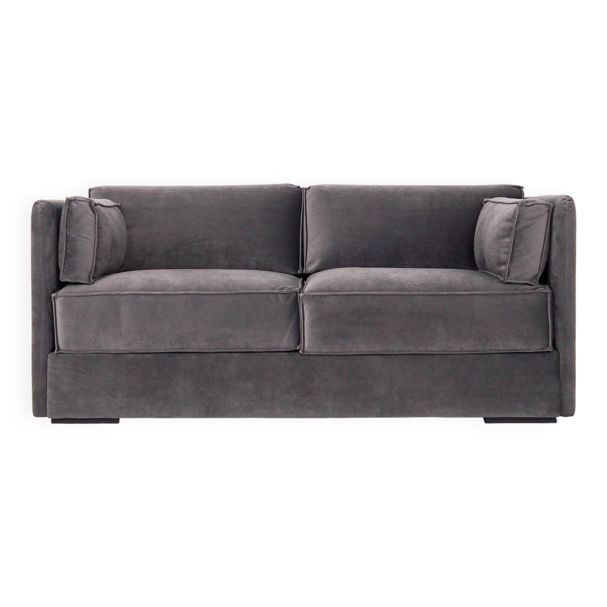 Sofa HAGA grey velour, Scandinavian design
