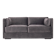 Sofa HAGA grey velour, Scandinavian design