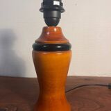 Solid wood table lamp base