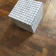 Ceramic tile cube, stool end of sofa