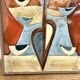 Decorative wall panel in glazed stoneware – 1970s