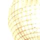 Crystal and bronze chandelier, spherical crystal suspension