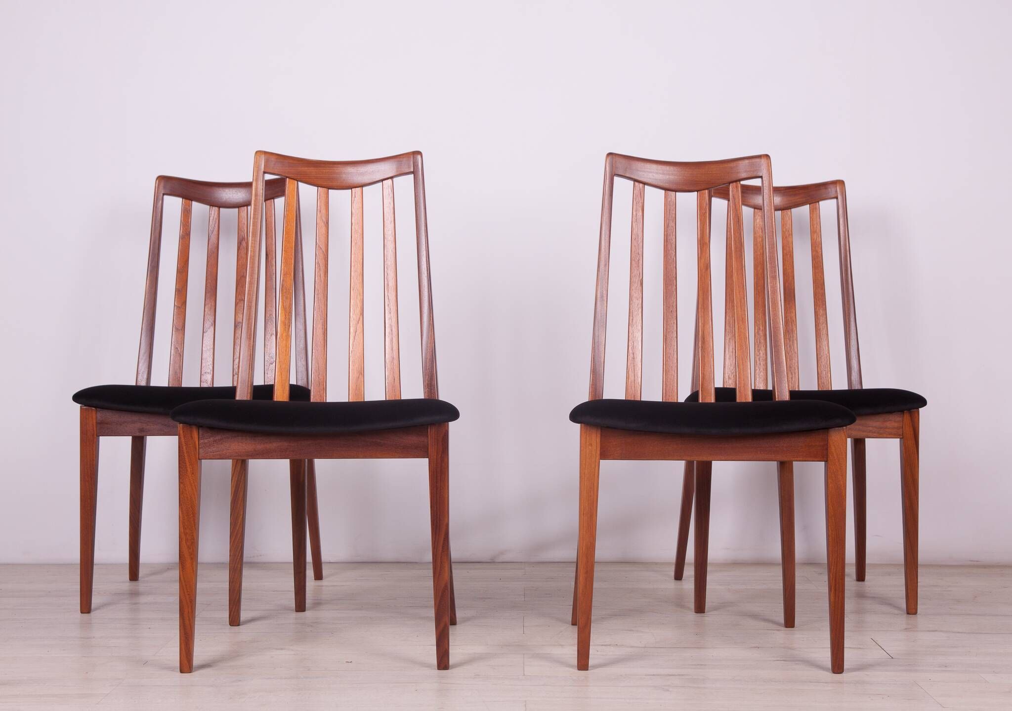 Mid-Century Teak Dining Chairs by Leslie Dandy for G-Plan, 1960s, Set of 4