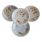 4 Assiettes Plates en Porcelaine Haviland France Limoges