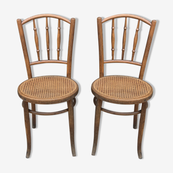 Paire de chaises de bistrot 1950