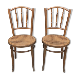 Paire de chaises de bistrot 1950