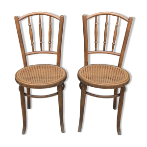 Paire de chaises de bistrot