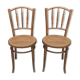 Paire de chaises de bistrot 1950