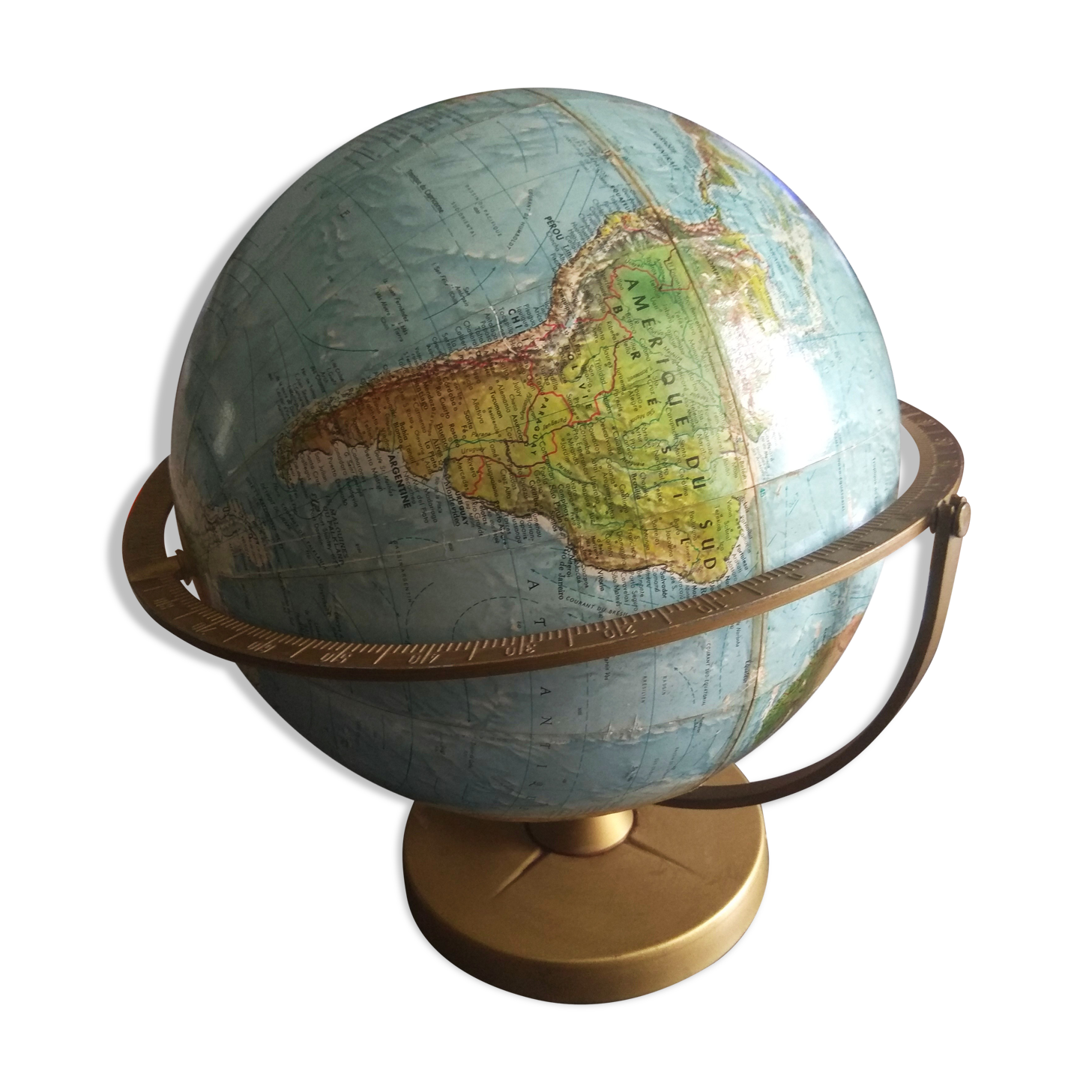 Vintage globe 60 scan globe a/s replogle 1960 Denmark (rotatable 360 °)